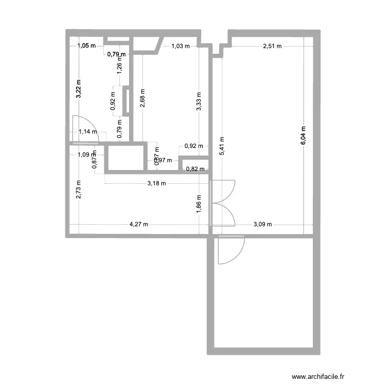 R&eacute;no Appart. Plan de 10 pièces et 53 m²
