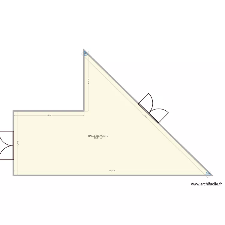 plan pyramide lot10. Plan de 1 et 70 m² plan pyramide lot10. Plan de 1 et 70 m²