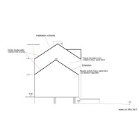 plan de façade ouest projeté couvreur