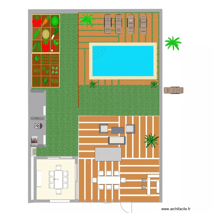 Plan Ext original. Plan de 2 et 22 m² Plan Ext original. Plan de 2 et 22 m²