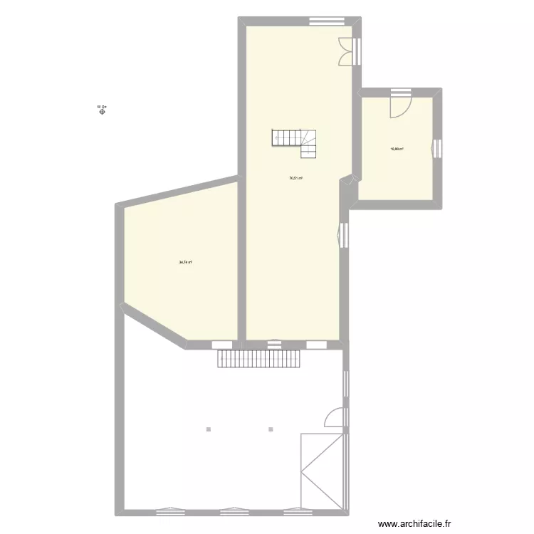 Moulin de la roche sans meuble. Plan de 22 et 532 m² Moulin de la roche sans meuble. Plan de 22 et 532 m²