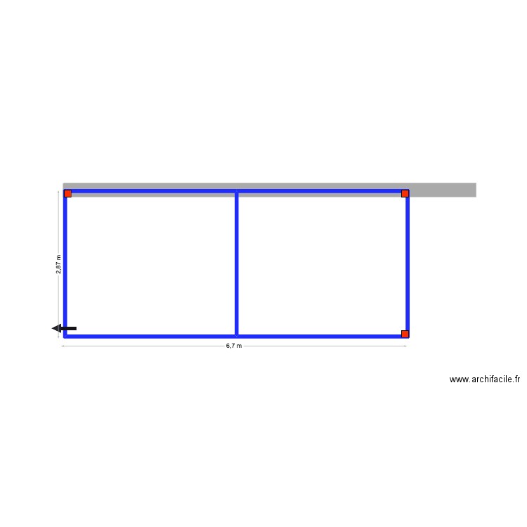 Greenwood CASCAIS Pergola 2. Plan de 2 pièces et 18 m2