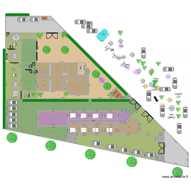 LOC COM 1 ET 2 PERMIS. Plan de 62  et 1884 m²