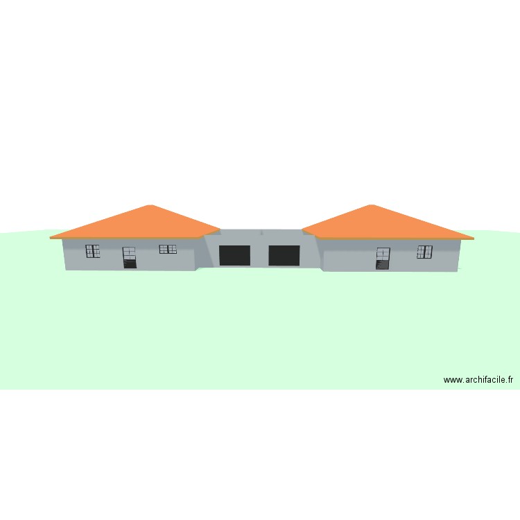 projet. Plan de 12 pièces et 349 m2