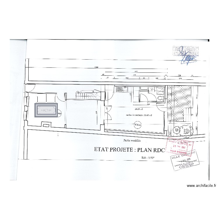 RDC. Plan de 0 pièce et 0 m2