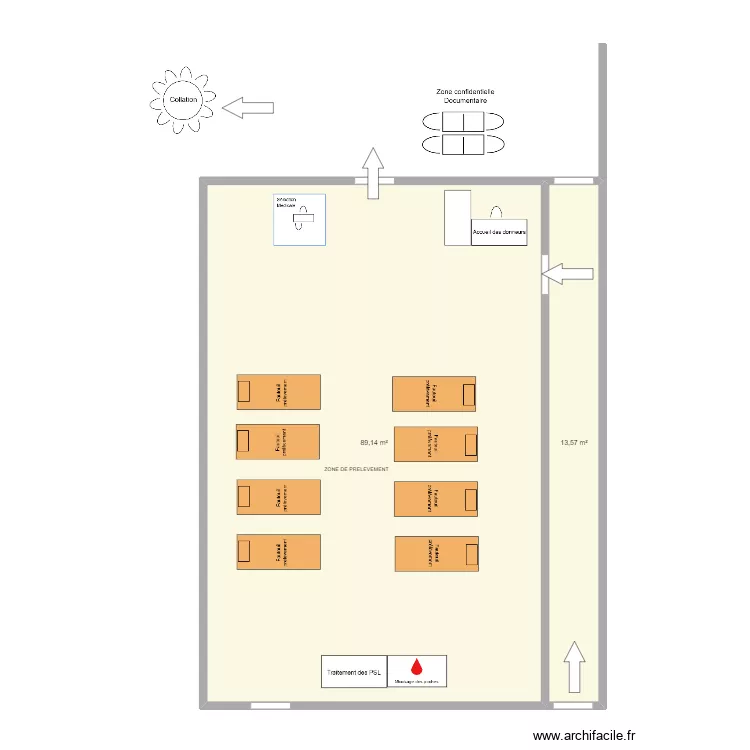 Palais de Justice. Plan de 