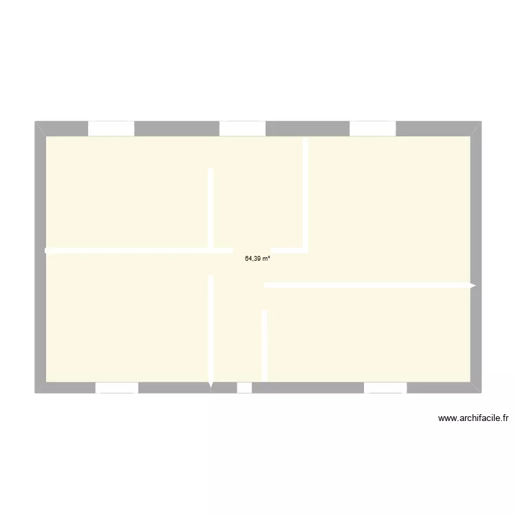 Cesny 1er &eacute;tage Maison. Plan de 