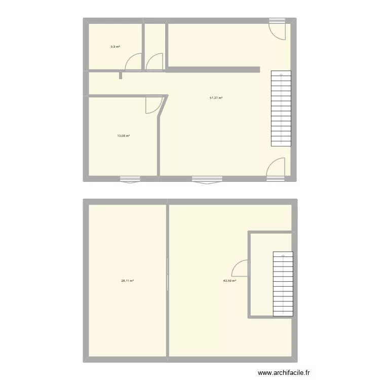CROUET. Plan de 5 et 142 m² CROUET. Plan de 5 et 142 m²