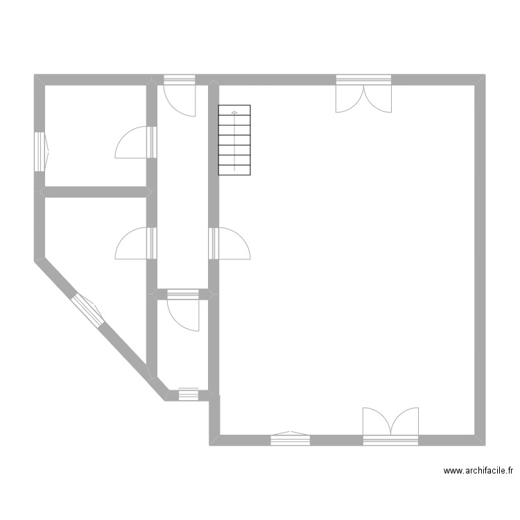 MAURAY. Plan de 4 pièces et 24 m2