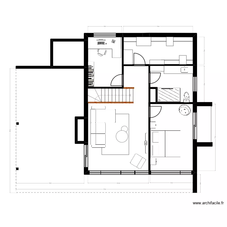 Marlene etage 1.1. Plan de 6 et 66 m² Marlene etage 1.1. Plan de 6 et 66 m²