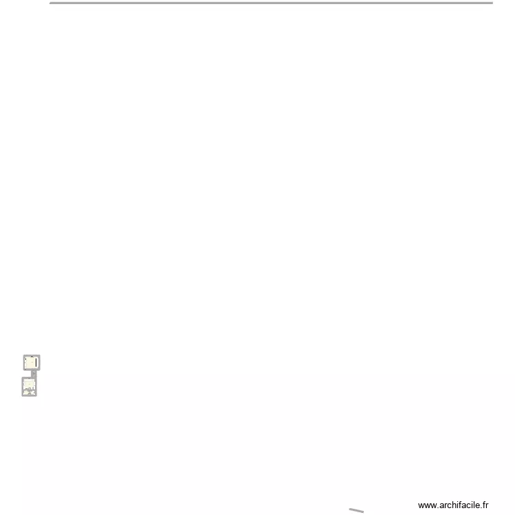 magasin. Plan de 4  et 44 m²