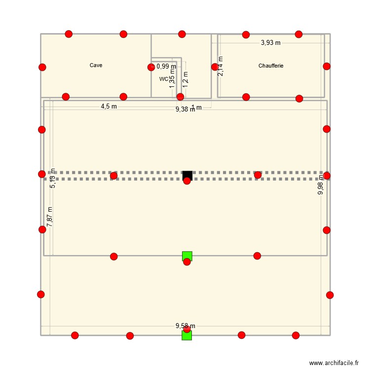 MOUALEK. Plan de 6 pièces et 151 m2