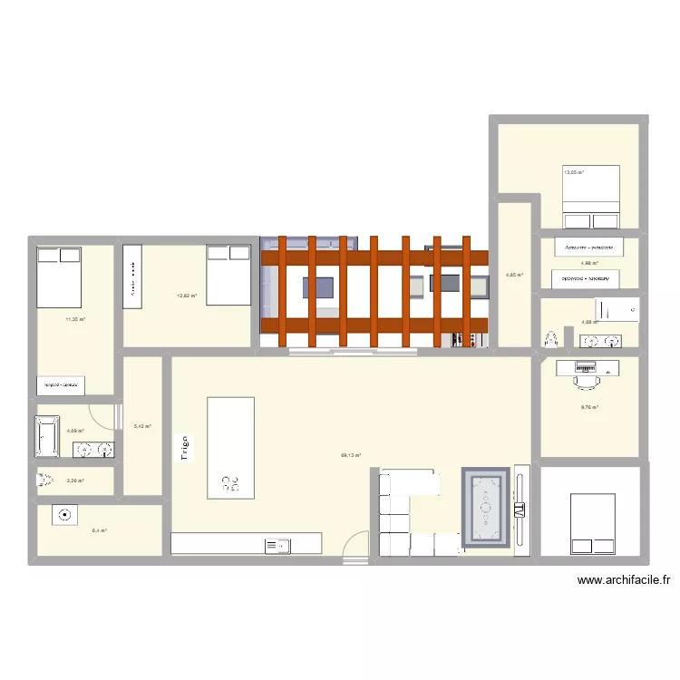 maison joris. Plan de 