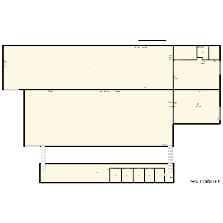 Solidarité Textiles. Plan de 12 pièces et 2426 m2