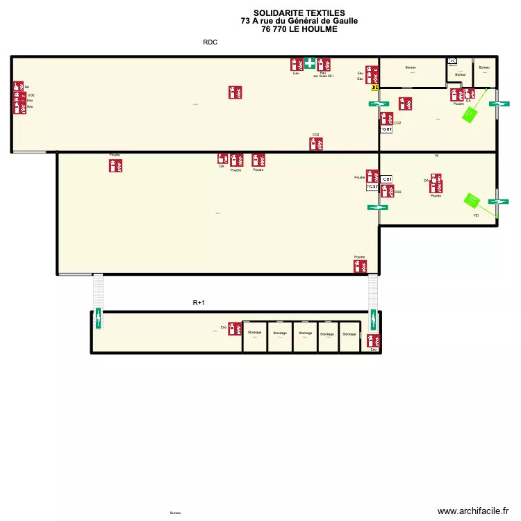Solidarit&eacute; Textiles. Plan de 