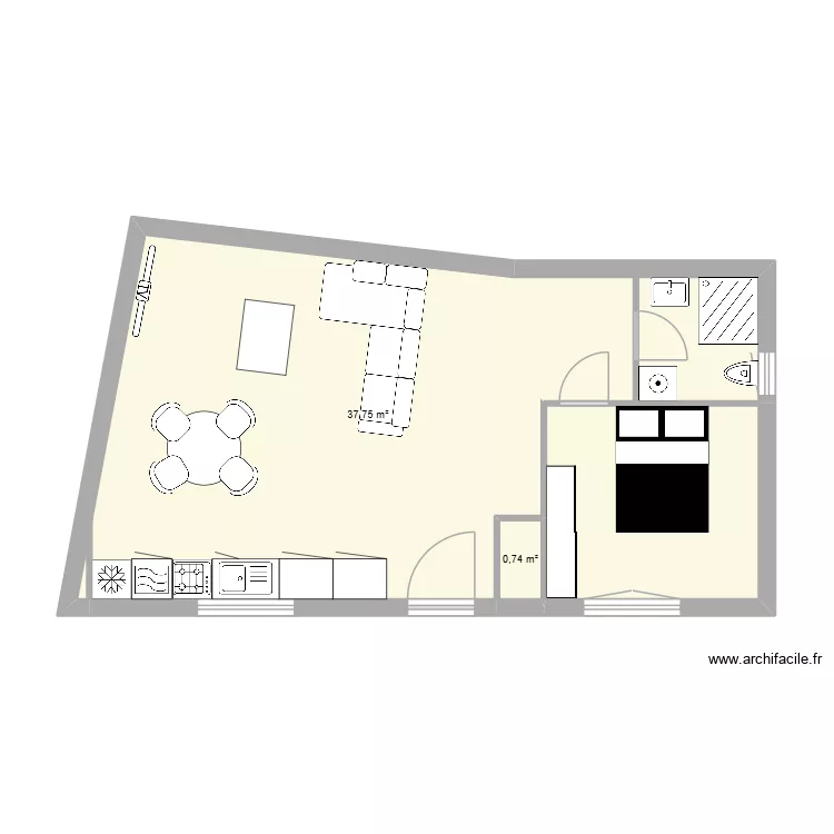 CHOUPPES. Plan de 3 et 48 m² CHOUPPES. Plan de 3 et 48 m²