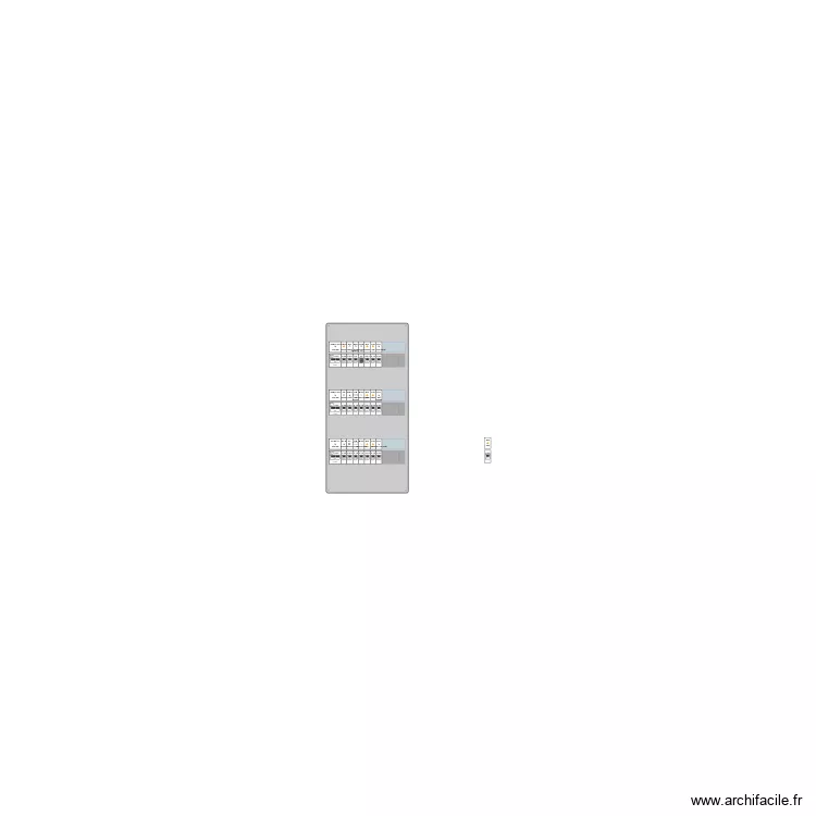 Tableau electrique Carnoules. Plan de 