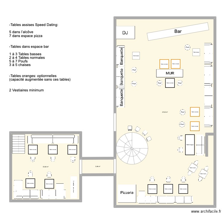 Cali2. Plan de 3 pièces et 279 m2