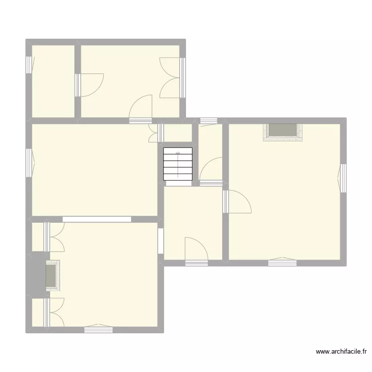 REY - LOUVIERS. Plan de 