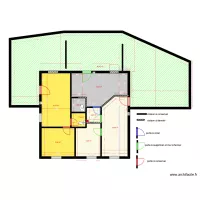 1er &eacute;tage g&icirc;tes &eacute;tat initial cloisons &agrave; d&eacute;molir