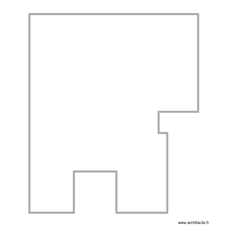 1586.007.0 vue en plan rez inf. Plan de 4  et 30 m²