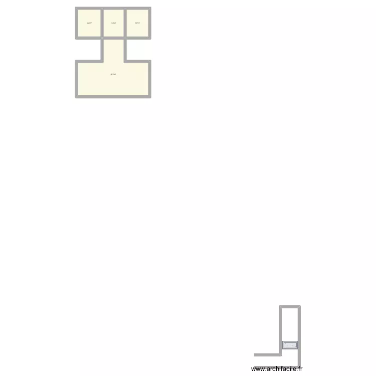 vergers. Plan de 4  et 67 m²