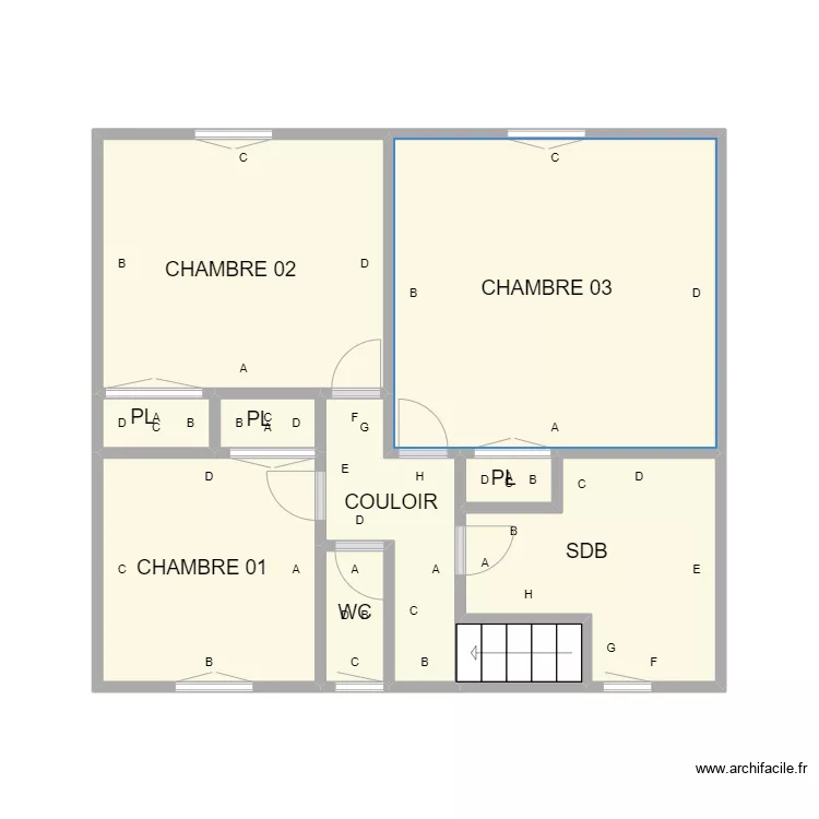 ETAGE ST MARTIN DE CRAU. Plan de 