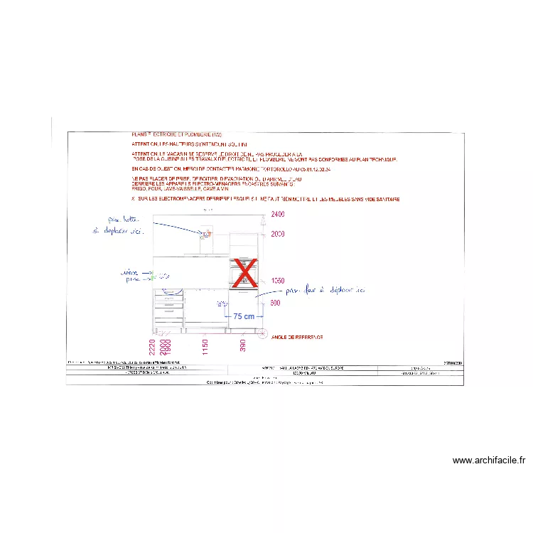 Cuisine (CU/FO) SIVERA. Plan de 