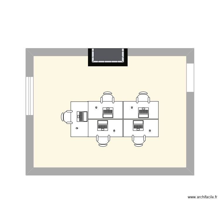 bureau stella 3. Plan de 1 pièce et 19 m2