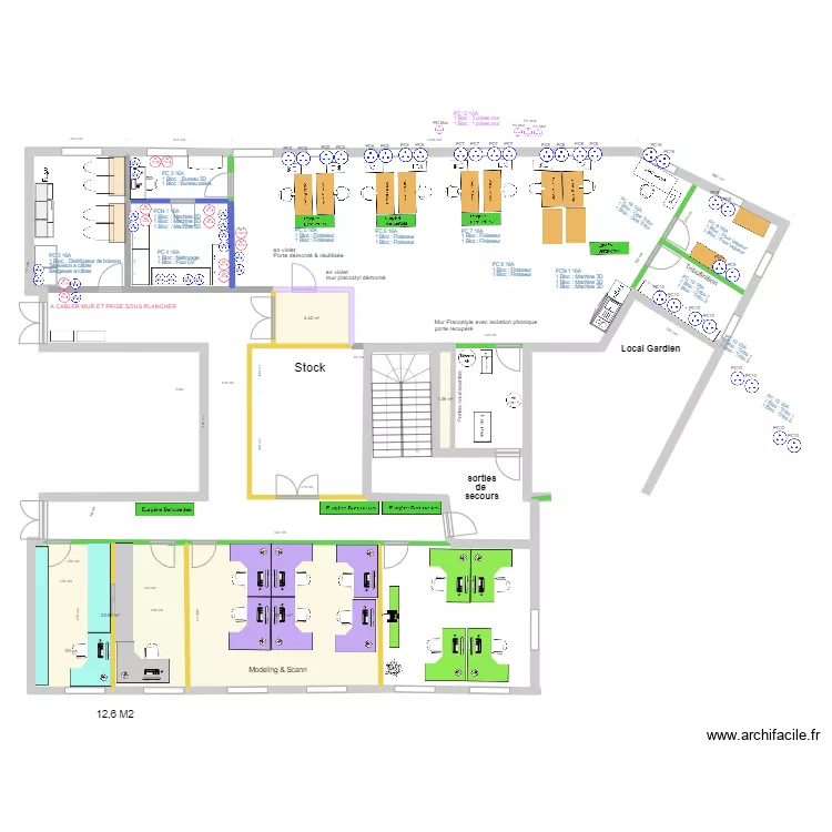 PROD EMBOUT VILLENEUVE LE ROI NEW ELEC. Plan de PROD EMBOUT VILLENEUVE LE ROI NEW ELEC. Plan de