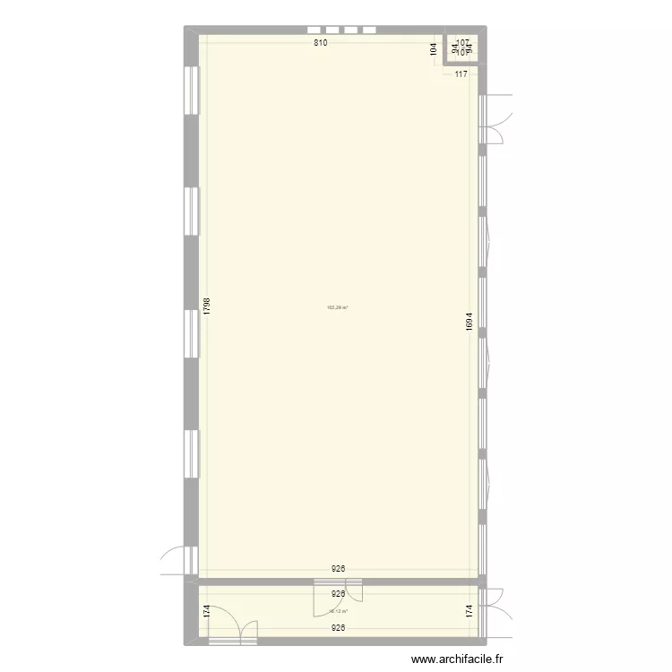 Dojo après travaux. Plan de Dojo après travaux. Plan de