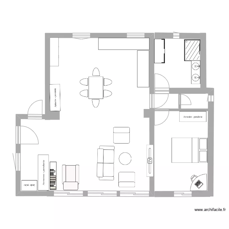 grand salon. Plan de grand salon. Plan de