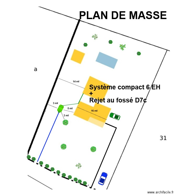 Ferrand Cazaux. Plan de 0 pièce et 0 m2