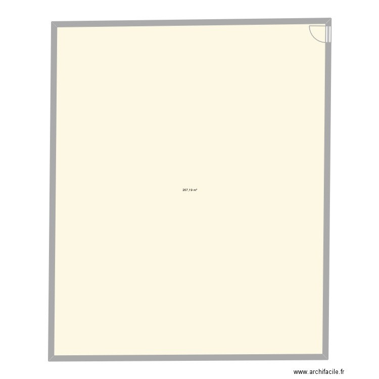 YACINE HOME. Plan de 1 pièce et 207 m2