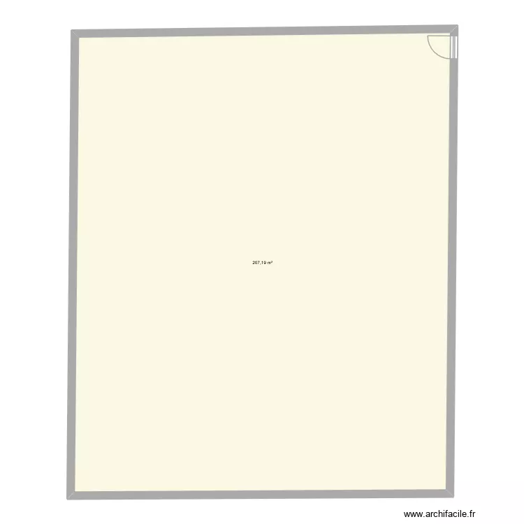 YACINE HOME. Plan de 1 pièce et 207 m²