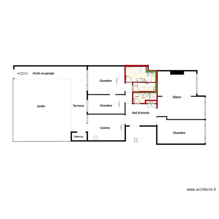 greco4. Plan de 5 pièces et 15 m2
