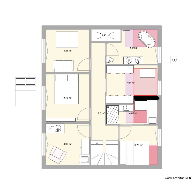 ST GEORGES - ETAGE 2. Plan de 0 pièce et 0 m2