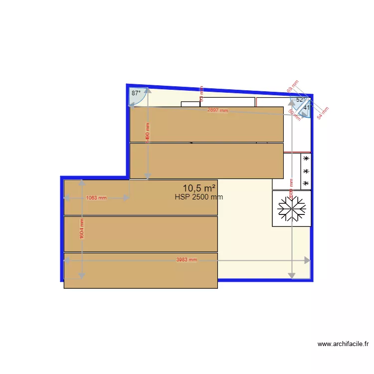 Meuble Mobalpa v2. Plan de 1 et 11 m² Meuble Mobalpa v2. Plan de 1 et 11 m²