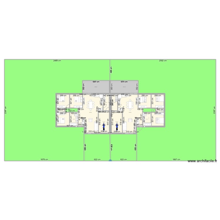 Maison locative. Plan de 0 pièce et 0 m2