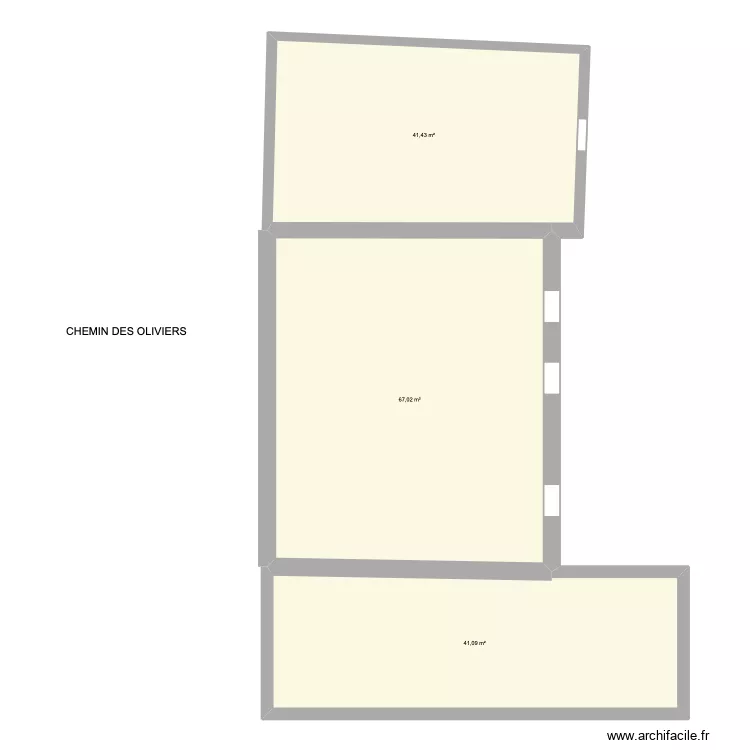 AUJOURDHUI. Plan de 3 et 150 m² AUJOURDHUI. Plan de 3 et 150 m²
