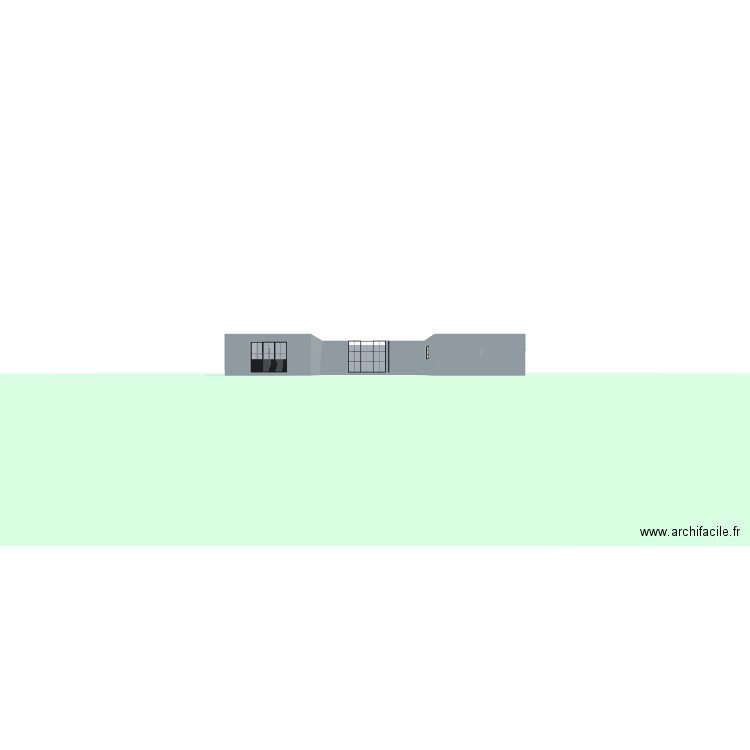 projet maison. Plan de 1 pièce et 105 m2