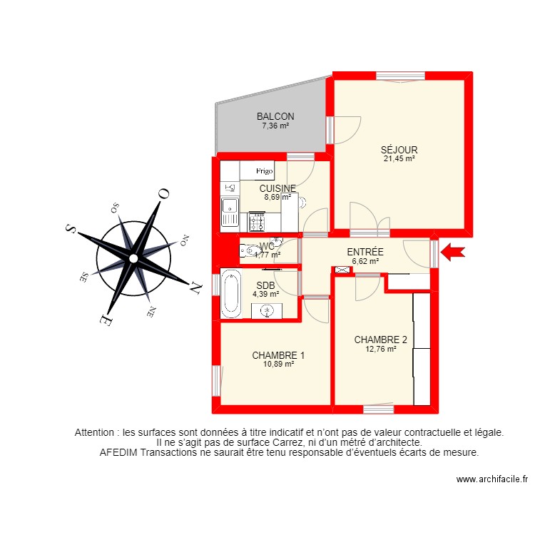 BI18828 -. Plan de 12 pièces et 108 m2