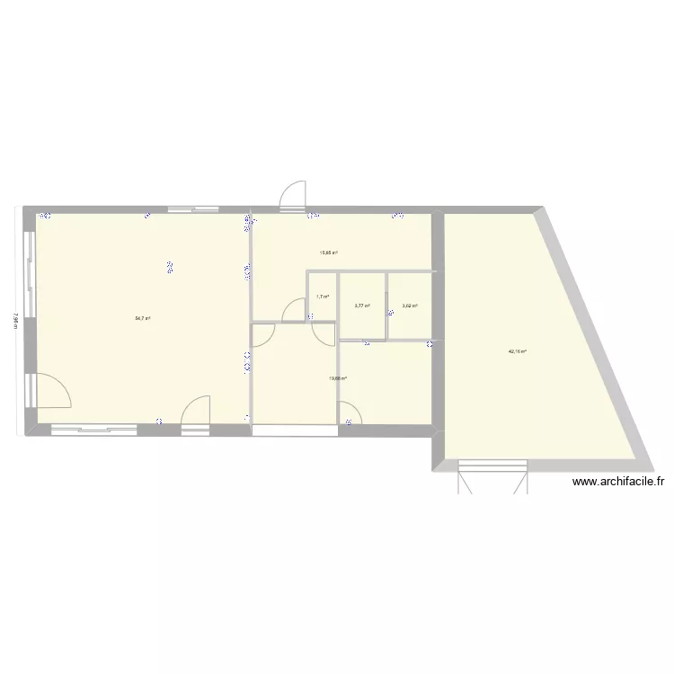 maison principale. Plan de 