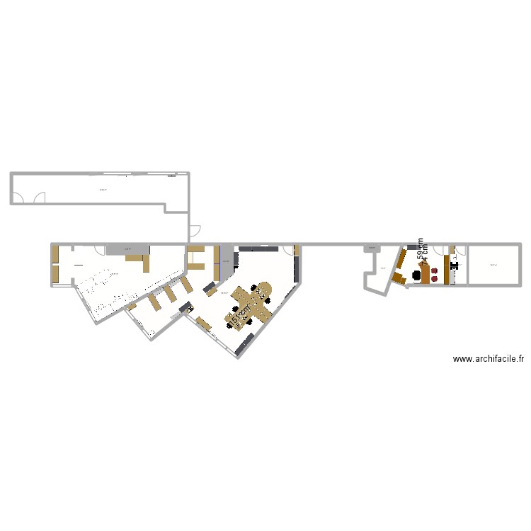 LogInfraCopieICT. Plan de 10 pièces et 229 m2