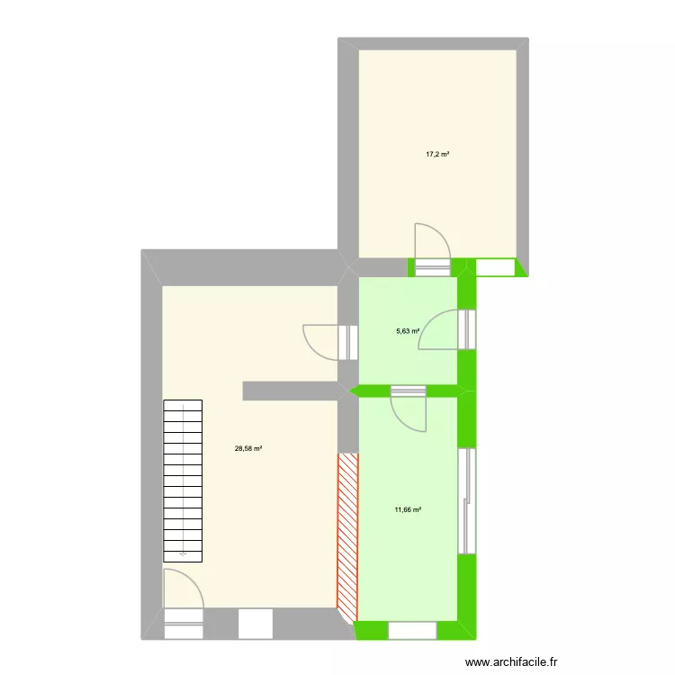 plan extension. Plan de 4 pièces et 63 m² plan extension. Plan de 4 pièces et 63 m²