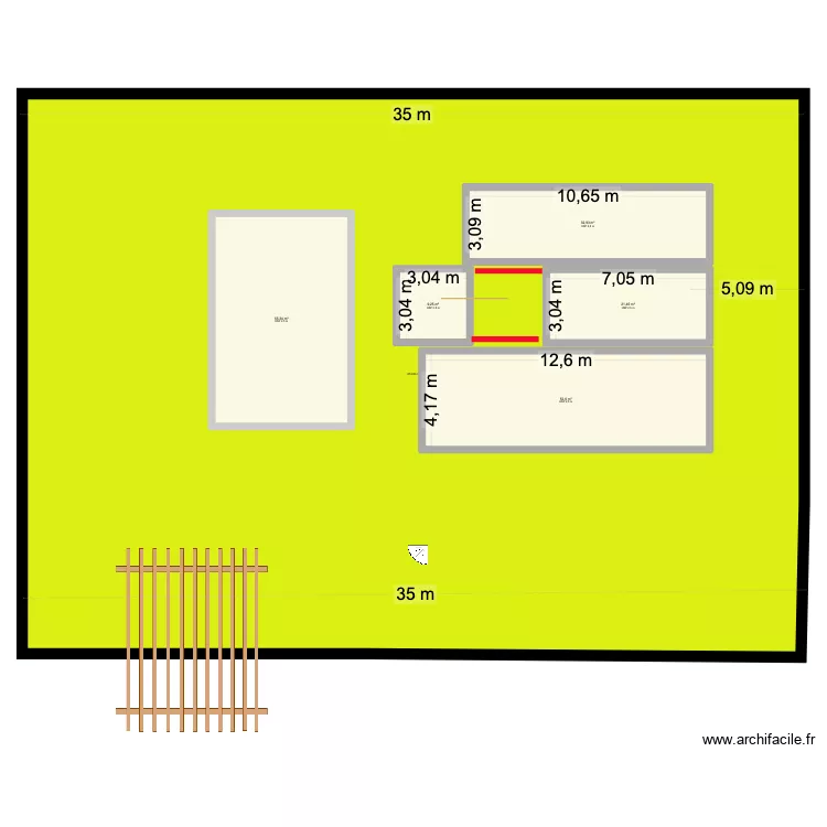 NARUI CLOTURE. Plan de 5 et 172 m² NARUI CLOTURE. Plan de 5 et 172 m²
