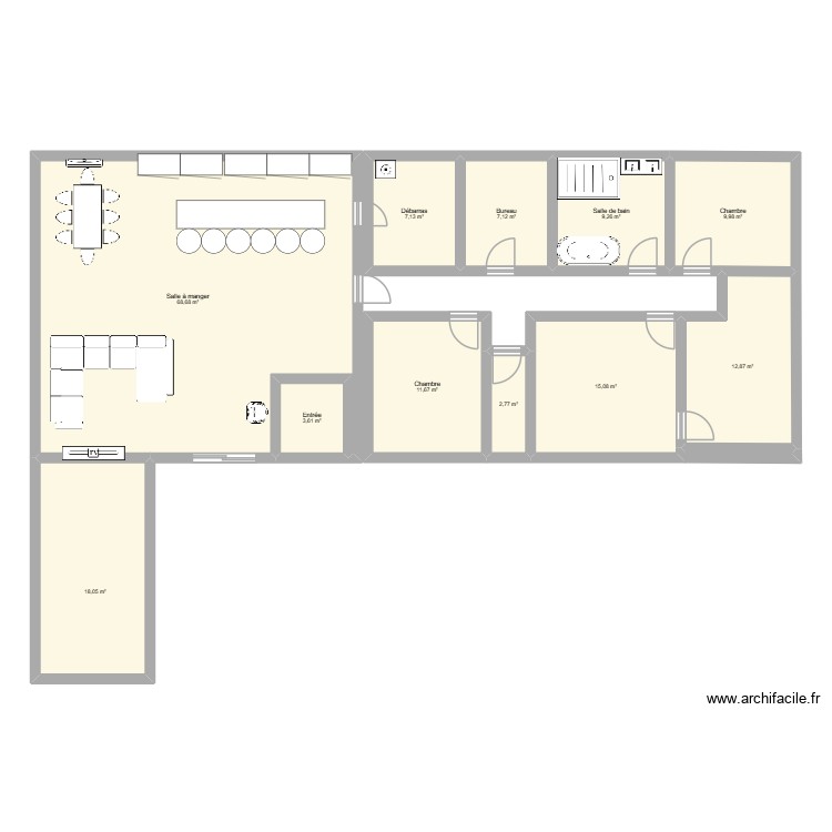 pland maison massi. Plan de 0 pièce et 0 m2