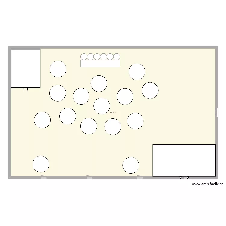 Plan de table. Plan de 1 et 300 m² Plan de table. Plan de 1 et 300 m²