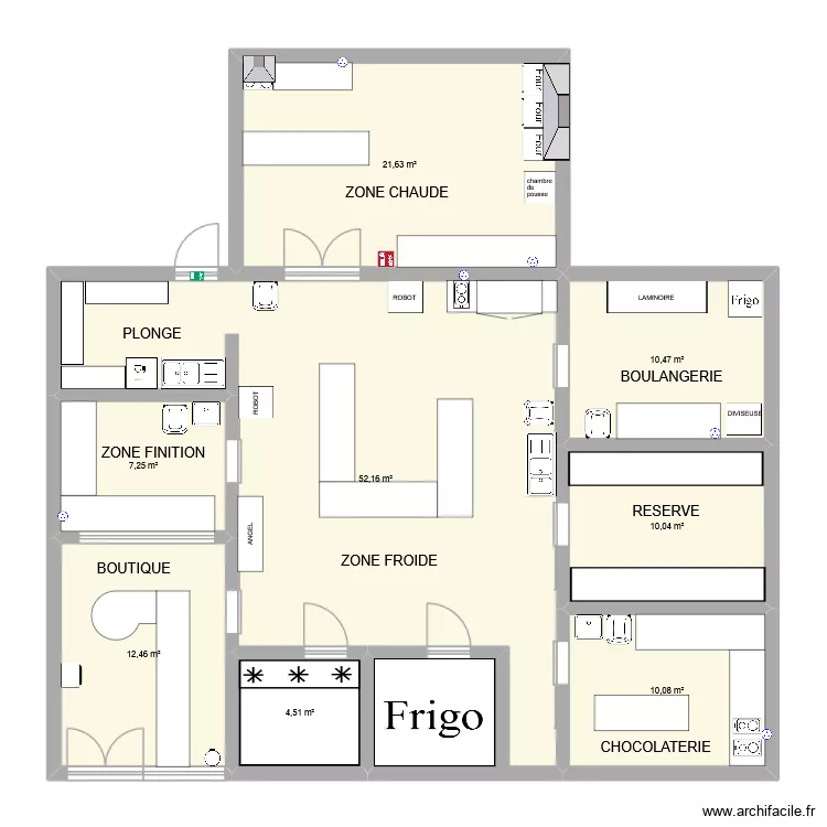 marilou lombard. Plan de 8  et 129 m²