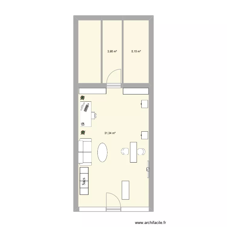 Lucy K Beauty. Plan de 3  et 40 m²